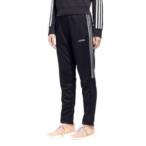 Adidas Track Pants XL Black Athletic Ankle Zip Pockets Performance Training Pant